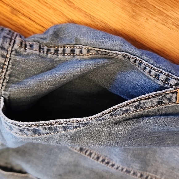 GAP Blue Short Sleeve Denim Jumpsuit - Picture 7 of 10